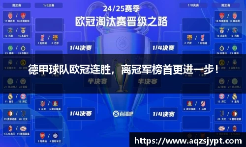 德甲球队欧冠连胜，离冠军榜首更进一步！